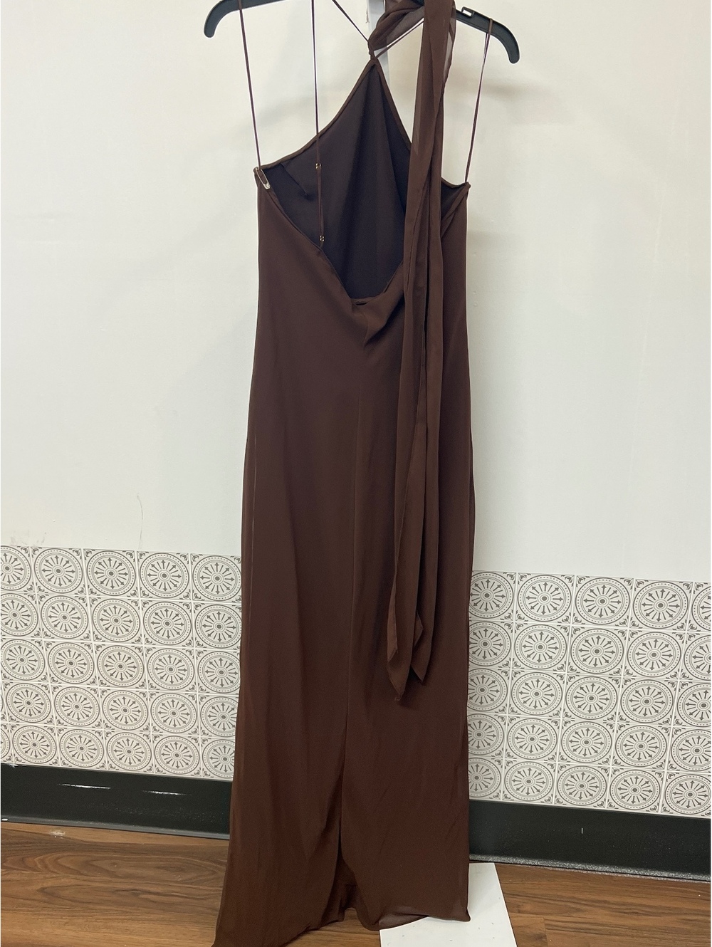 Amanda Uprichard Ashton Maxi Dress in Cocoa - Picture 7 of 9